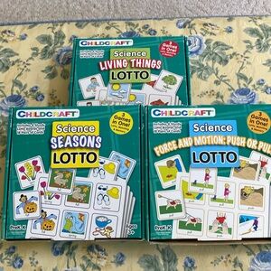Childcraft Science Lotto Games Set of 3